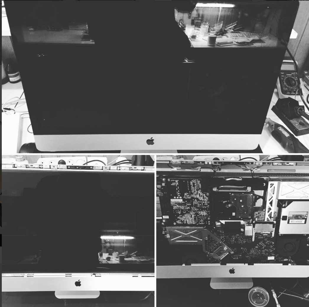 Замена видеочипа, чистка матрицы от пыли iMac 27'' в iPROFIX