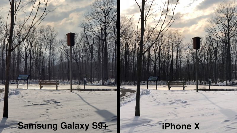 S9+с вариативной апертурой и iPhone X без нее S9+с вариативной апертурой и iPhone X без нее