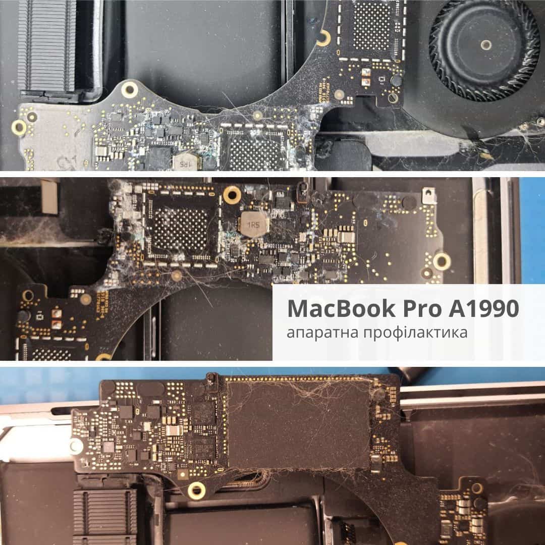  Аппаратная профилактика MacBook Pro A1990